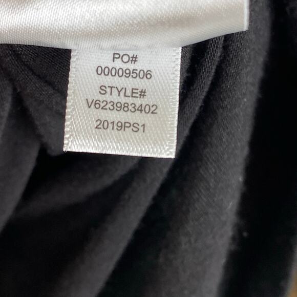 Vince Knit Mock Neck Half Sleeve Top Size Small Black - Picture 10 of 11